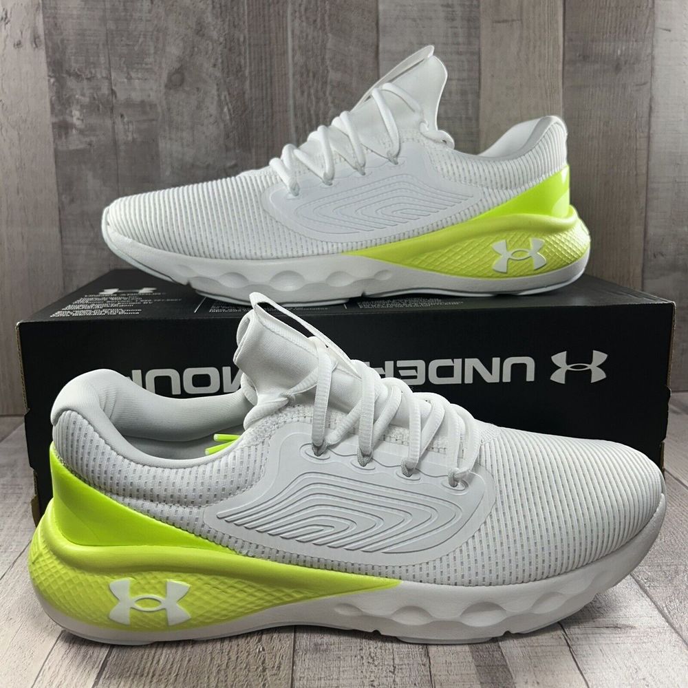 Under Armour Men's UA Charged Vantage 2 Running Shoes Sneaker Low White Size 12